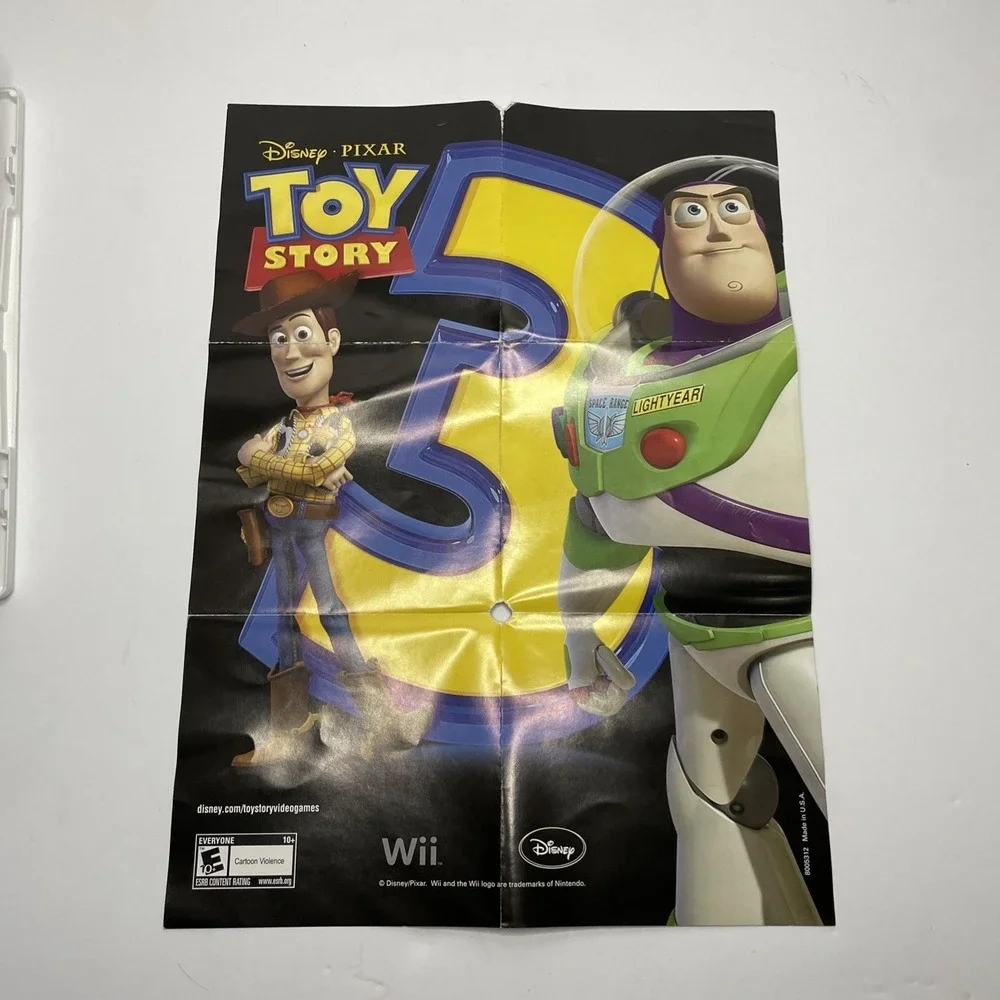 Toy Story 3 (Nintendo Wii, 2006) CIB Complete with Manual + Poster- Tested